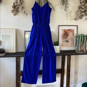 Blue breezy jumpsuit